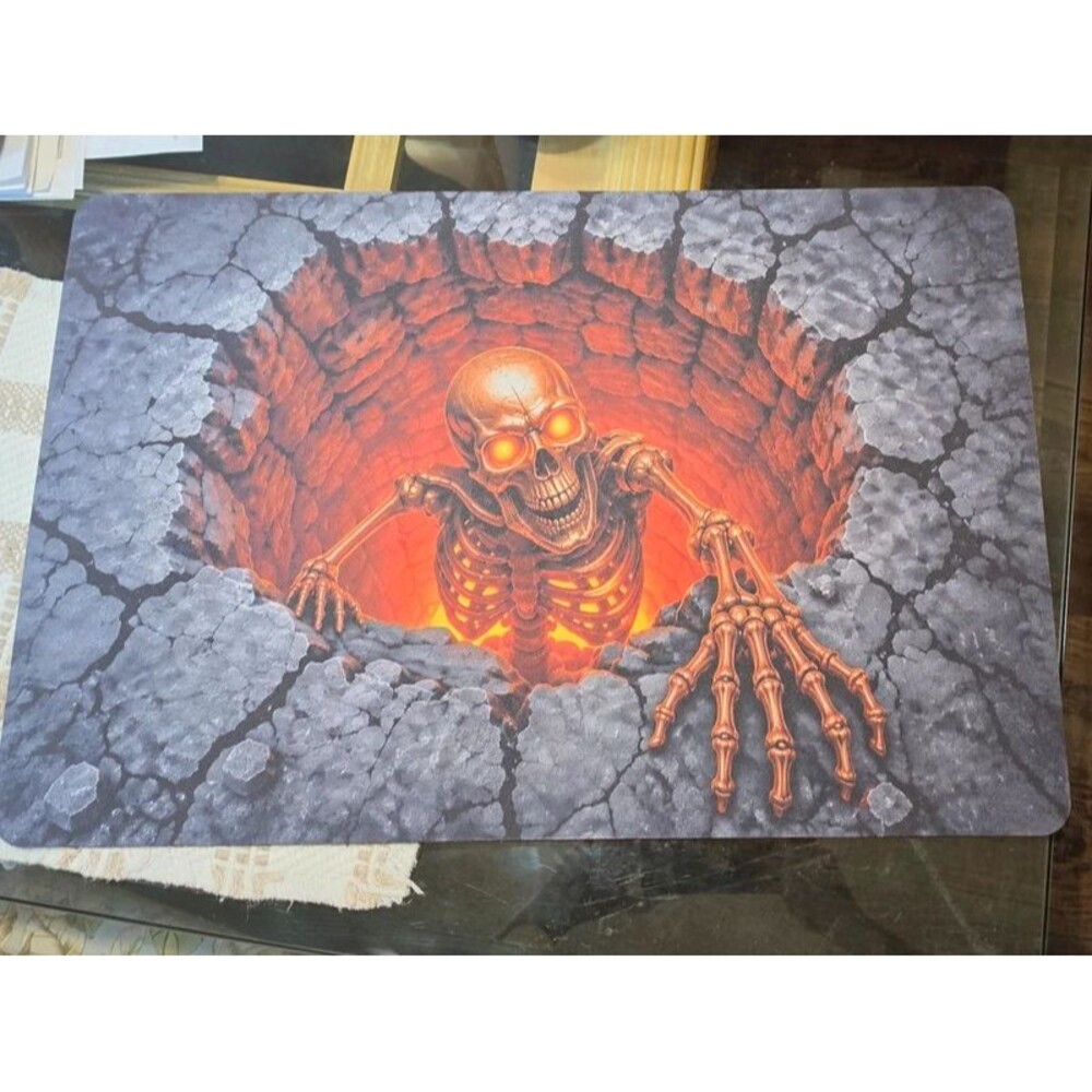 3D Illusion rising skeleton